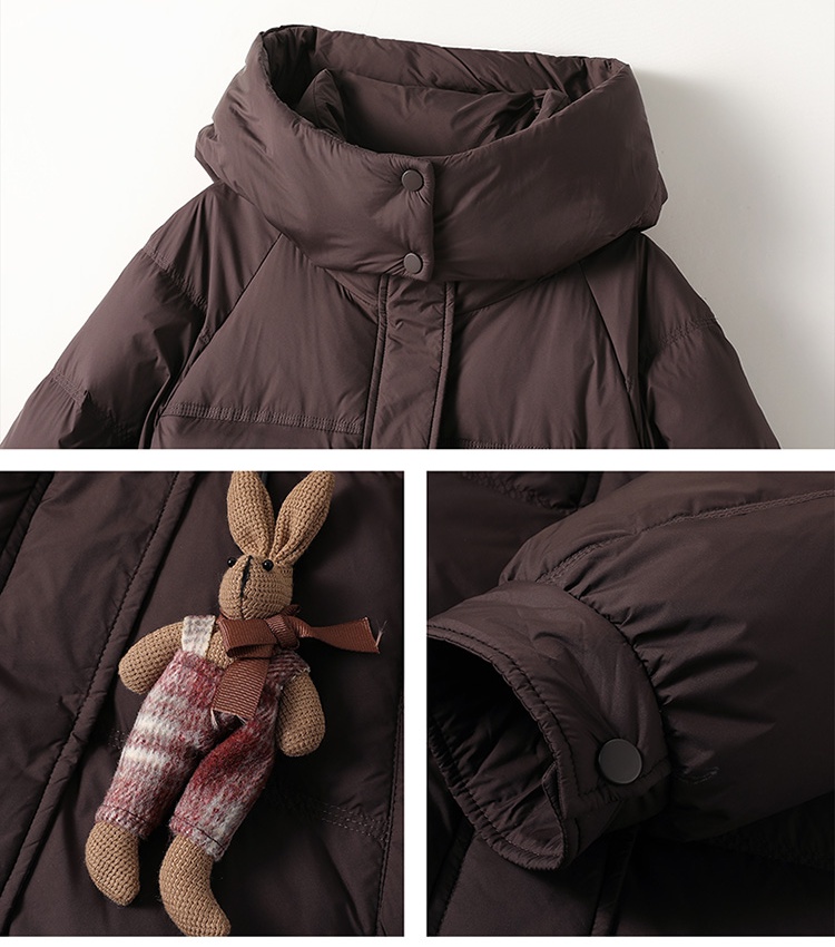 Winter down long Casual thermal coat