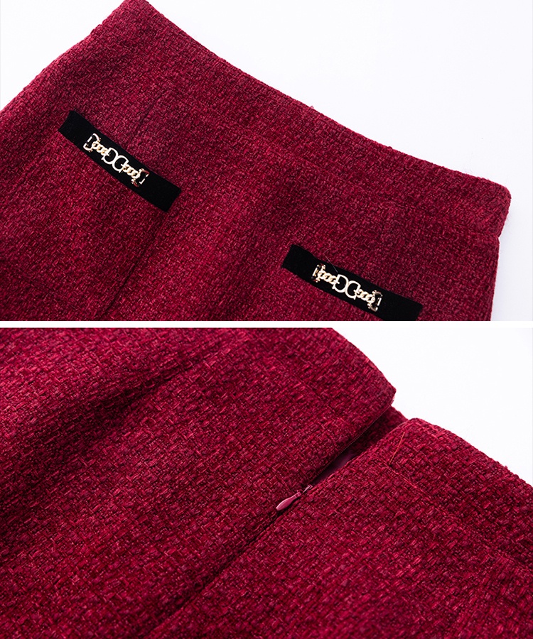 Short A-line skirt chanelstyle fashion coat 2pcs set