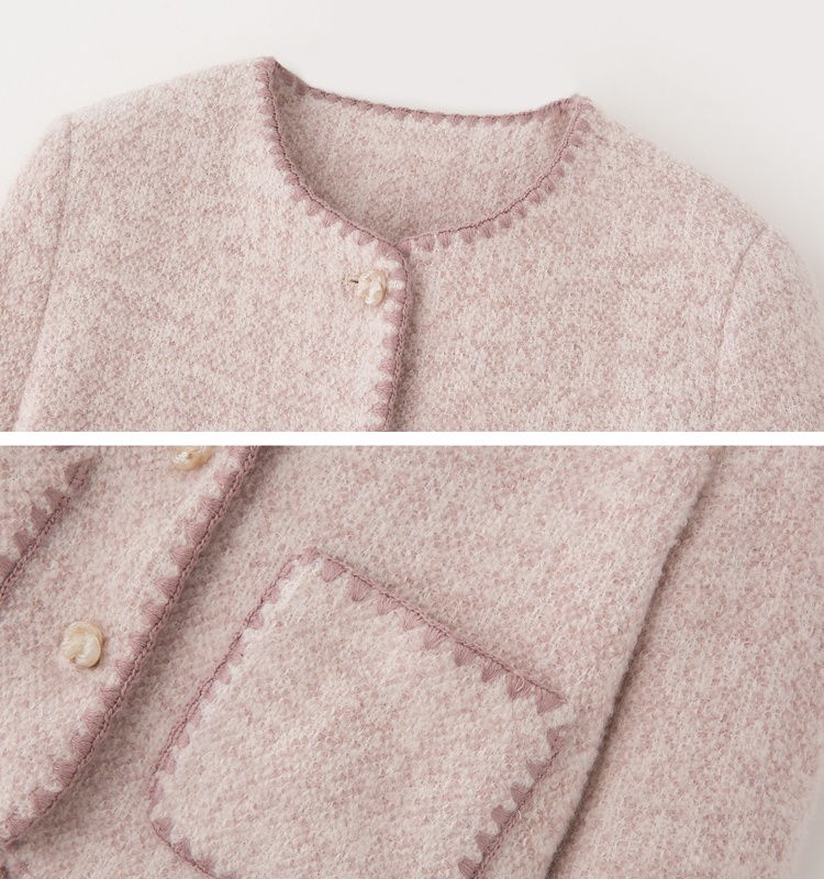 Ladies temperament fashion wool skirt 2pcs set