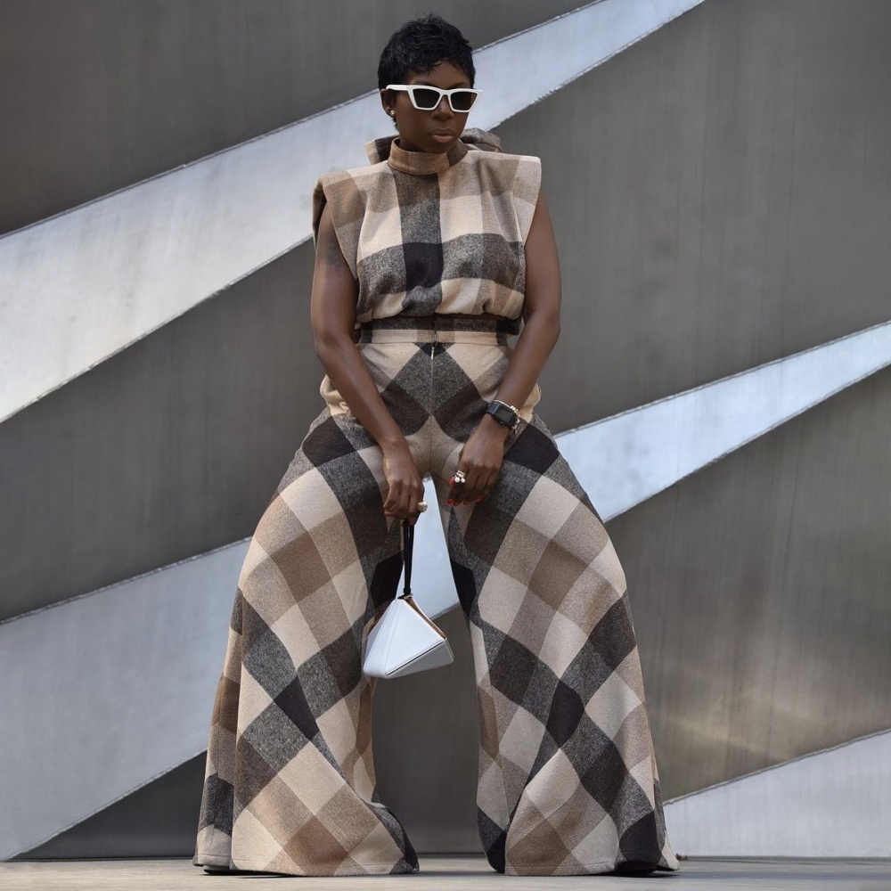 European style fashion sleeveless wide leg pants a set