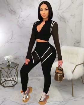 European style fashion long sleeve tops a set for women