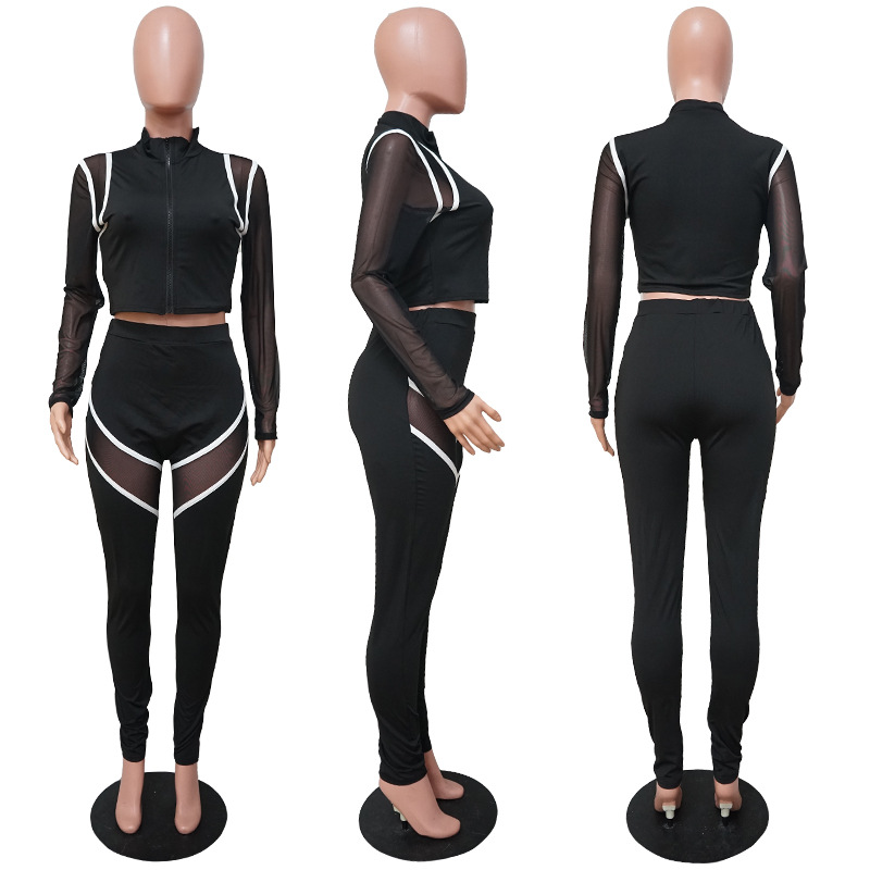 European style fashion long sleeve tops a set for women