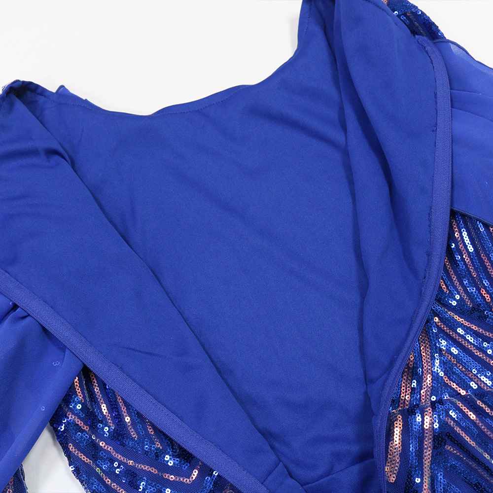 Slim sequins dress European style long dress for women