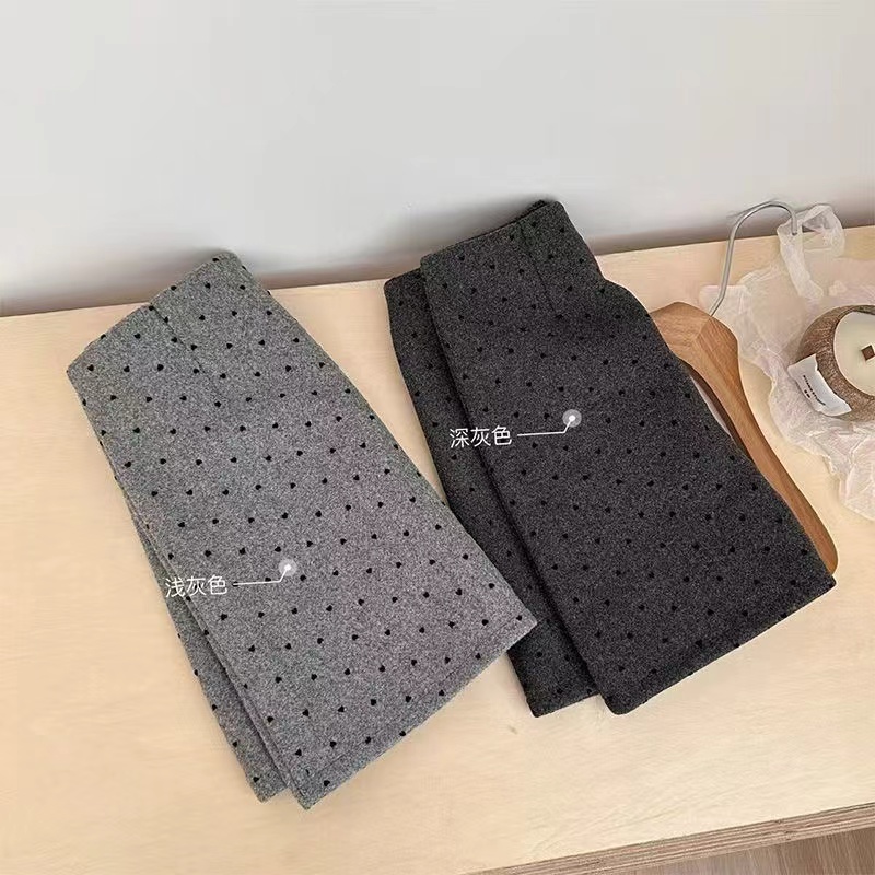 Autumn and winter retro short skirt high waist A-line skirt