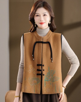 Large yard loose coat autumn and winter waistcoat for women
