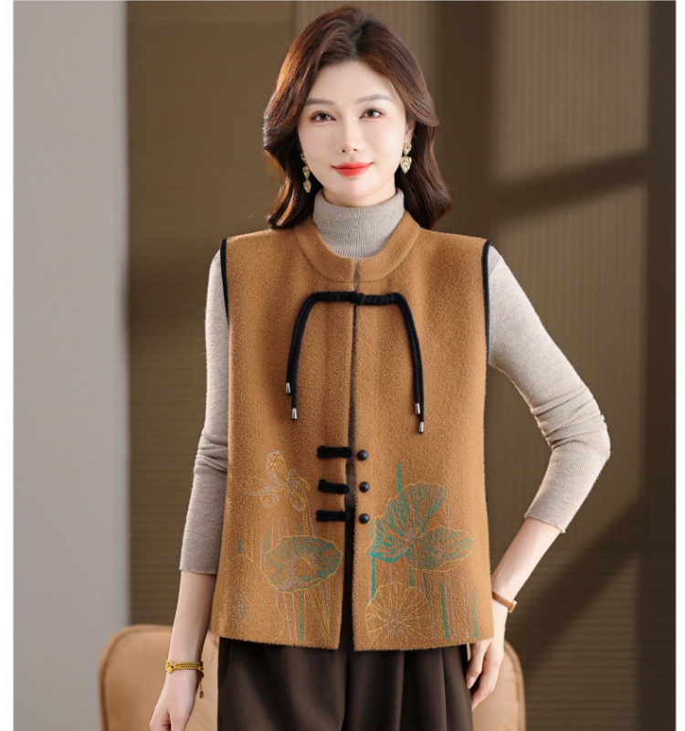Large yard loose coat autumn and winter waistcoat for women