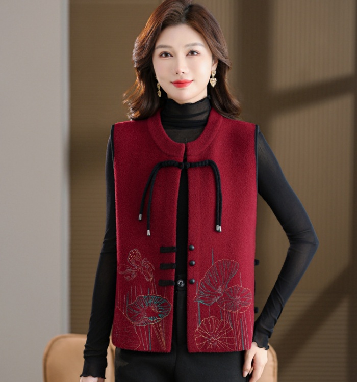 Large yard loose coat autumn and winter waistcoat for women
