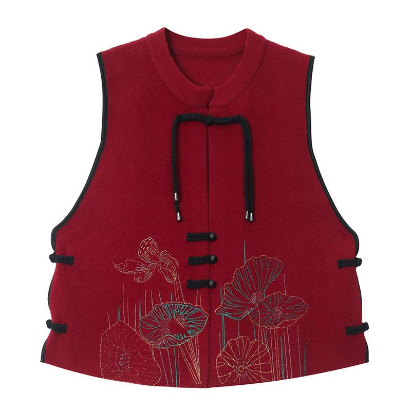 Large yard loose coat autumn and winter waistcoat for women