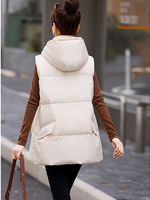 Down all-match light waistcoat Casual thin coat for women