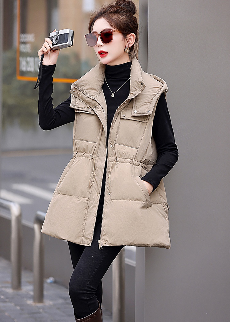 Down all-match light waistcoat Casual thin coat for women
