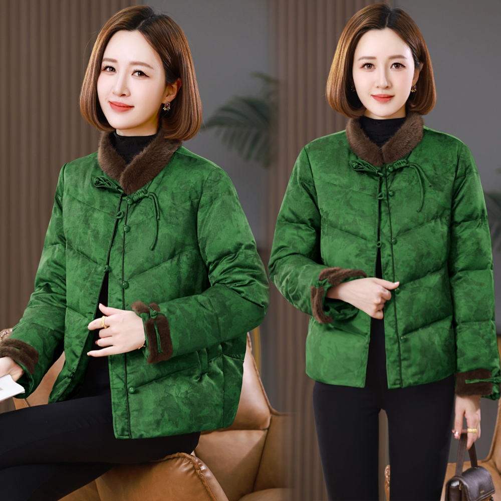 Simple duck down thermal show young thick down coat