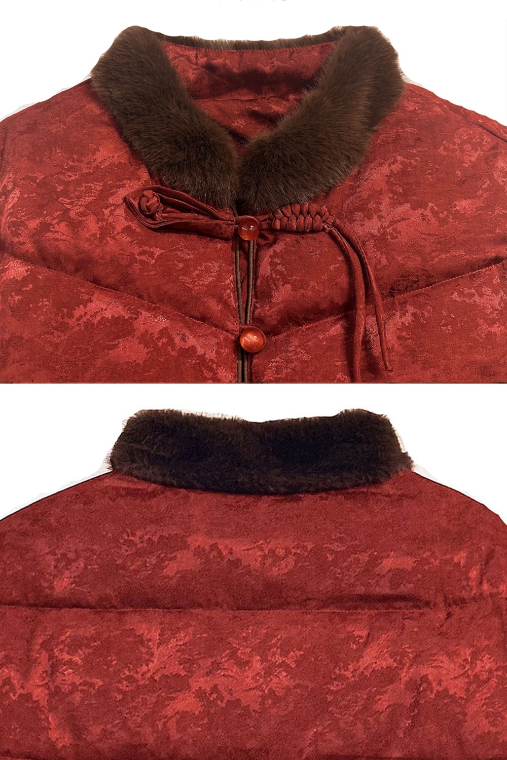 Simple duck down thermal show young thick down coat