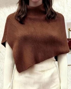 Outside the ride knitted cloak thermal shawl