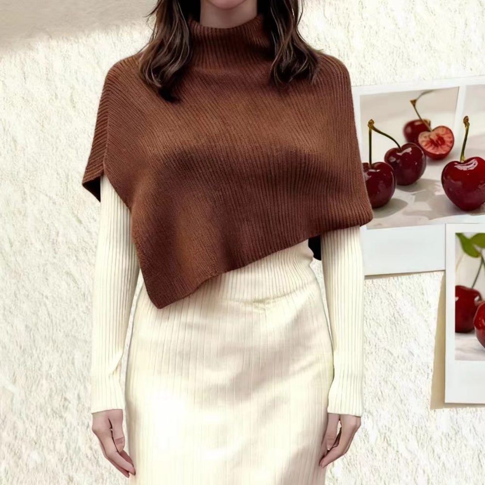 Outside the ride knitted cloak thermal shawl