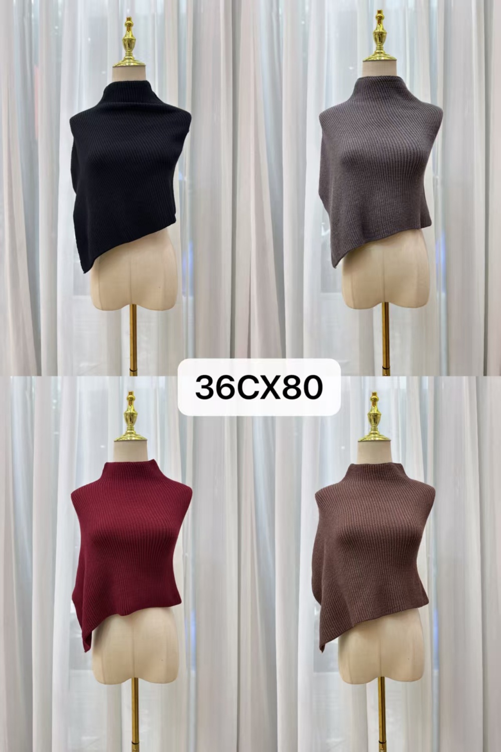 Outside the ride knitted cloak thermal shawl