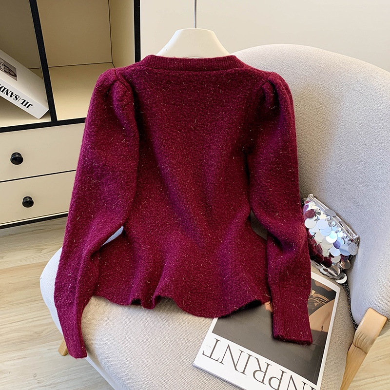 Bottoming autumn inside the ride short sweater for women