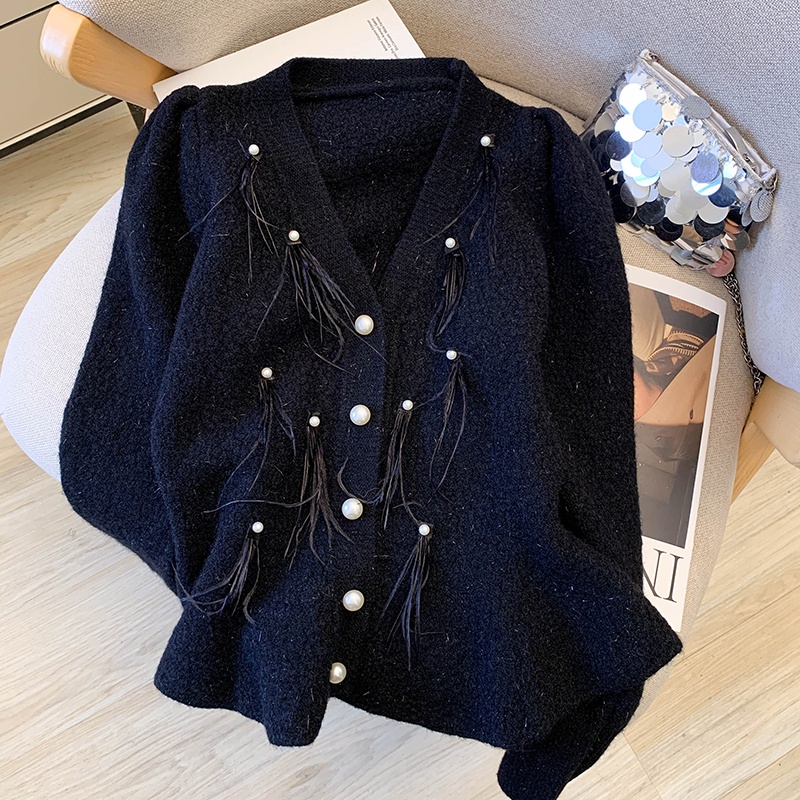 Bottoming autumn inside the ride short sweater for women