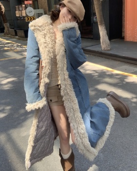 Autumn and winter overcoat long coat for women