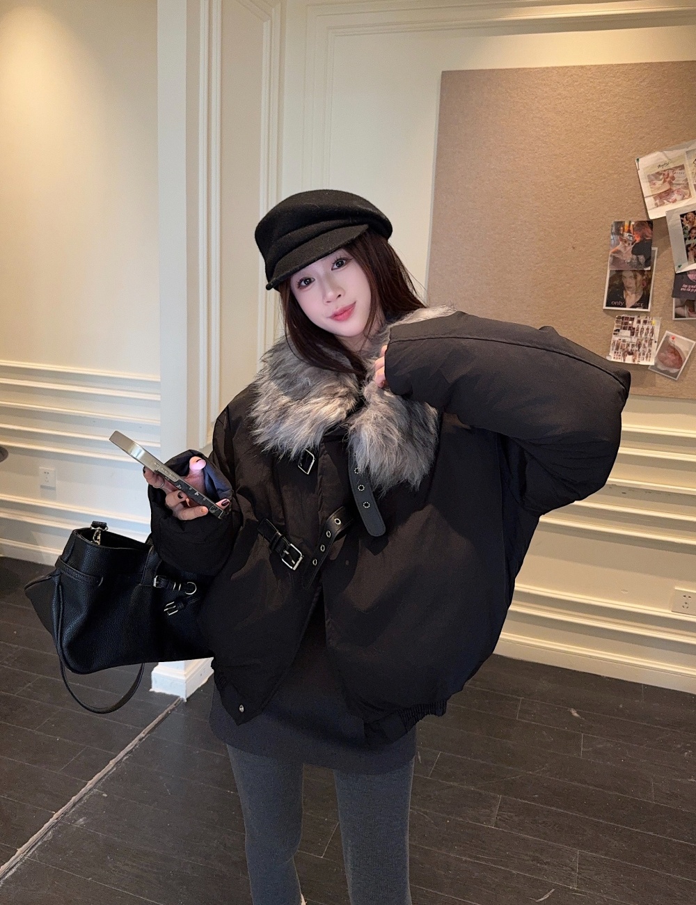 Cotton winter couples jacket short thick cotton coat