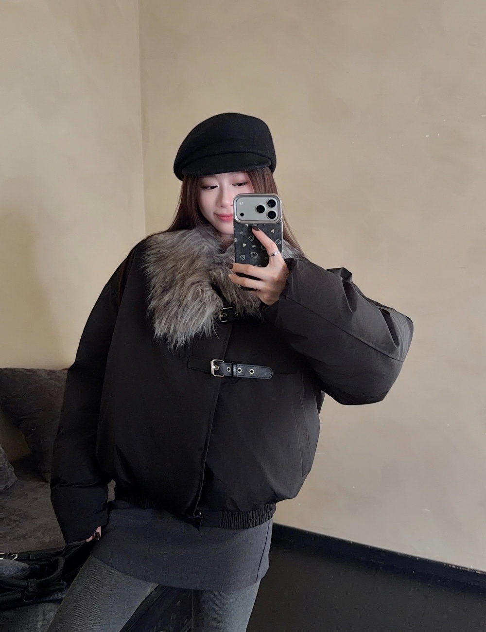 Cotton winter couples jacket short thick cotton coat