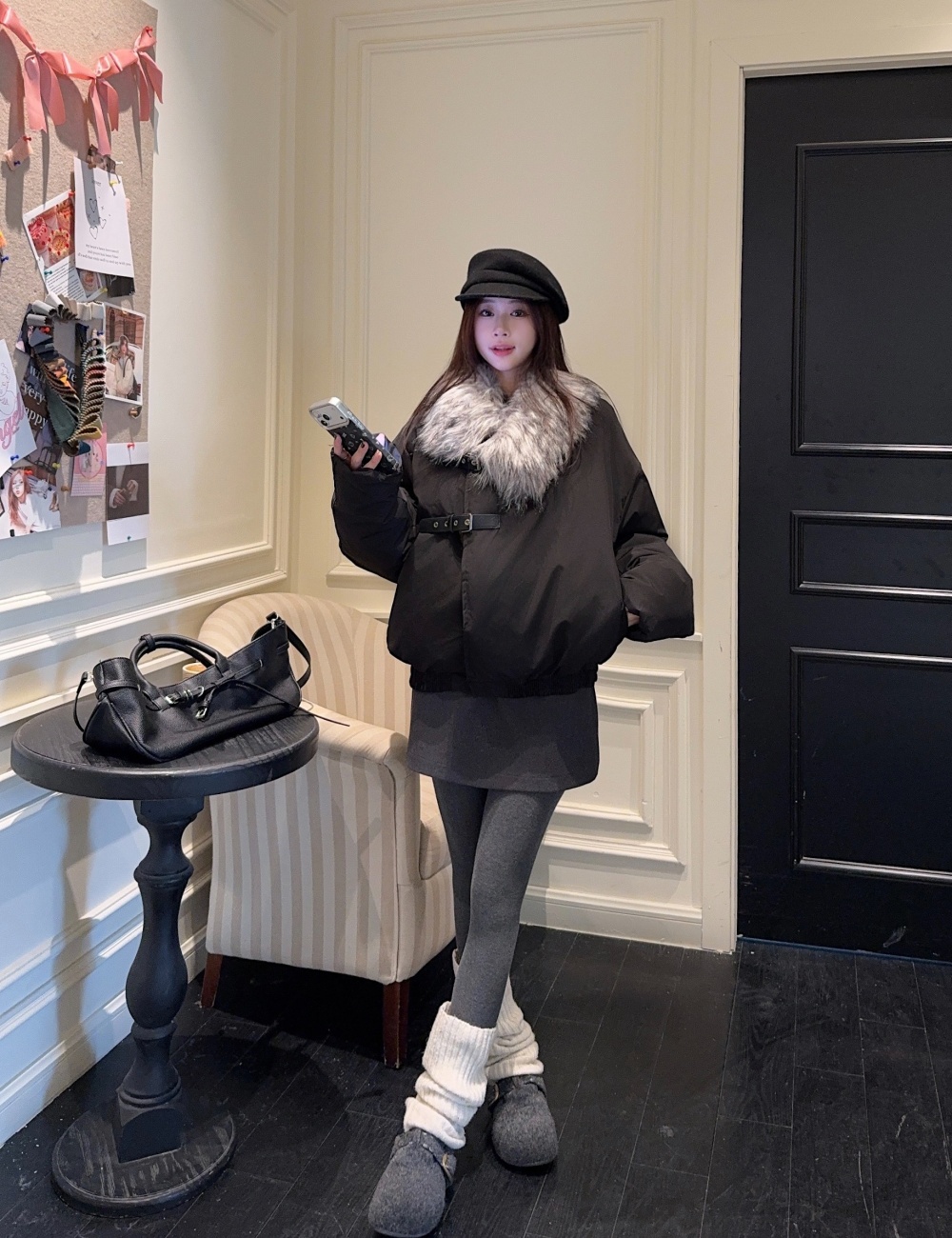 Cotton winter couples jacket short thick cotton coat