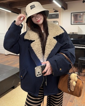 Winter elmo locomotive wear lambs wool cozy jacket