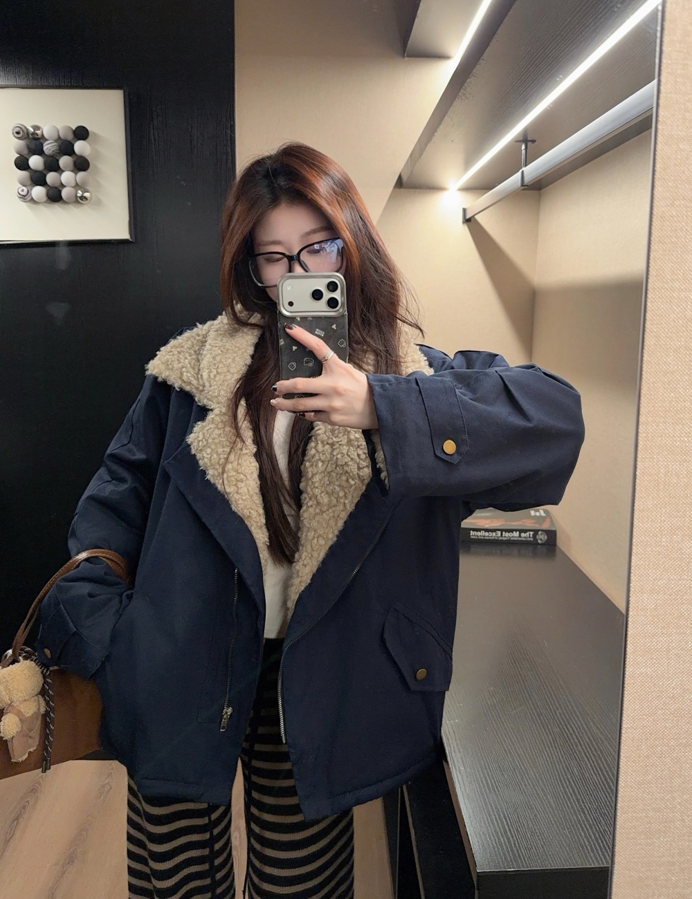 Winter elmo locomotive wear lambs wool cozy jacket