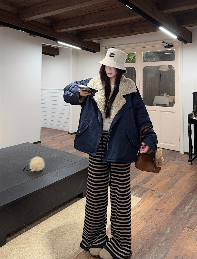 Winter elmo locomotive wear lambs wool cozy jacket