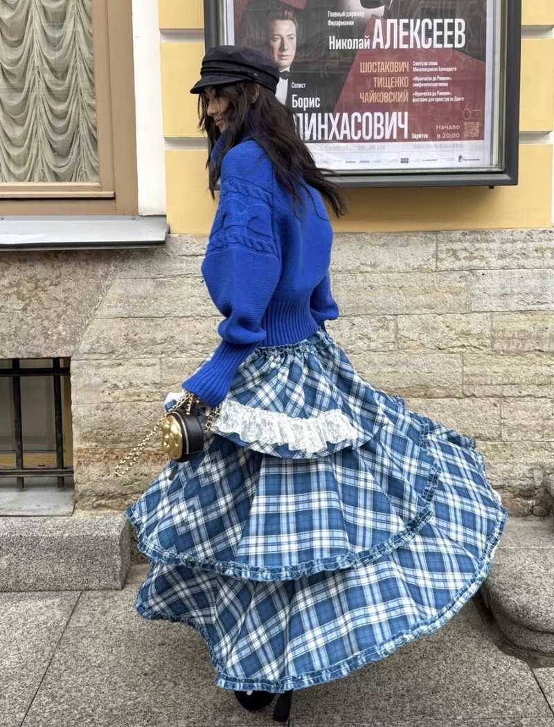 Lazy twist scarf bat sleeve sweater for women