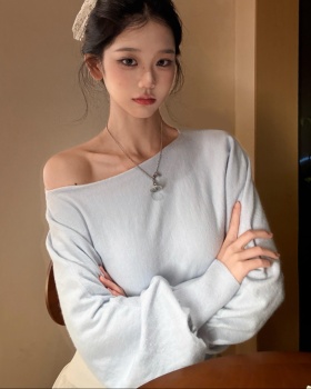 Outside the ride France style tops thin sweater