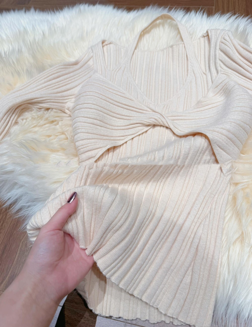 Temperament bottoming shirt Pseudo-two tops for women