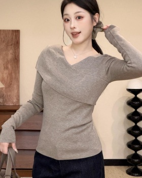 Clavicle long sleeve autumn and winter sweater