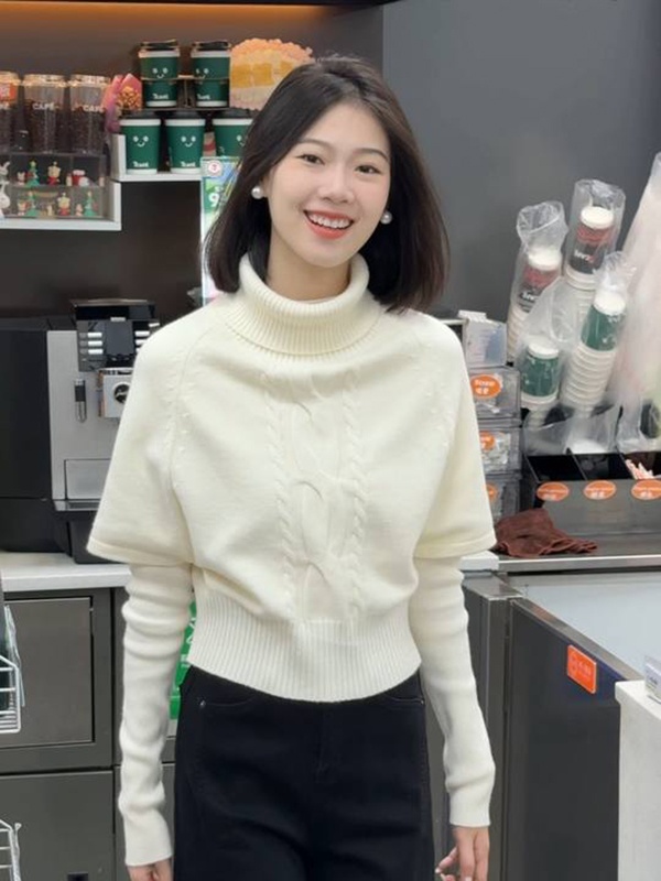 Autumn and winter bottoming shirt twist sweater 2pcs set