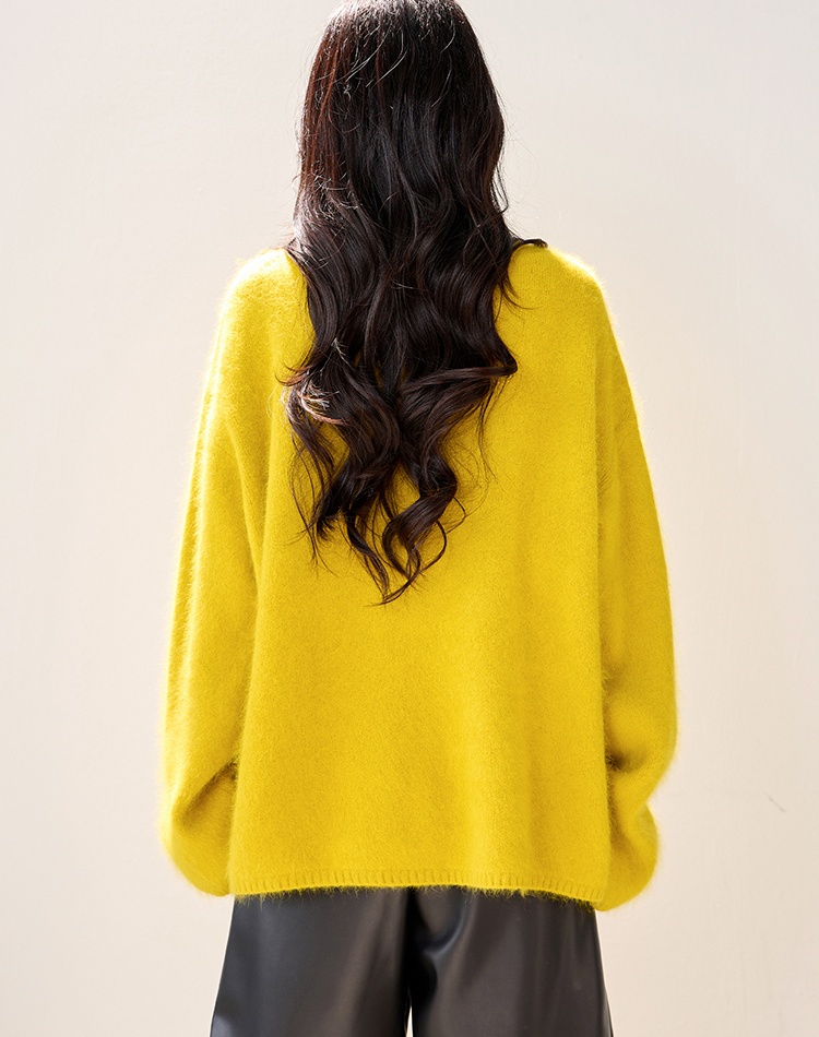 Lazy Korean style tops pullover thermal sweater for women