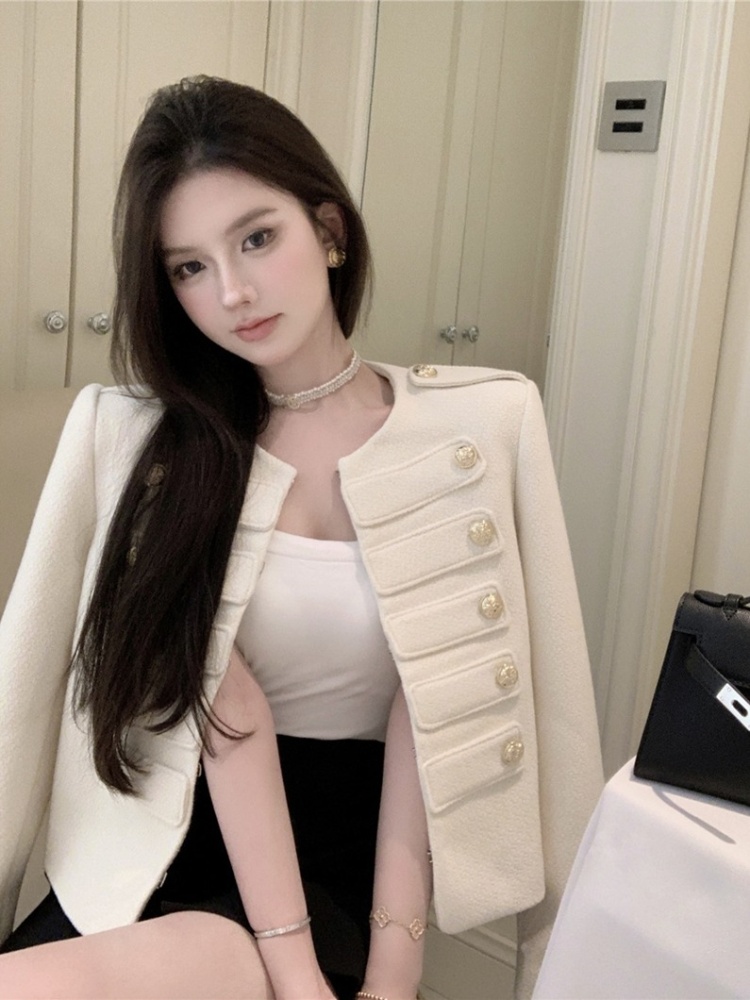 Shoulder pads chanelstyle refinement jacket for women