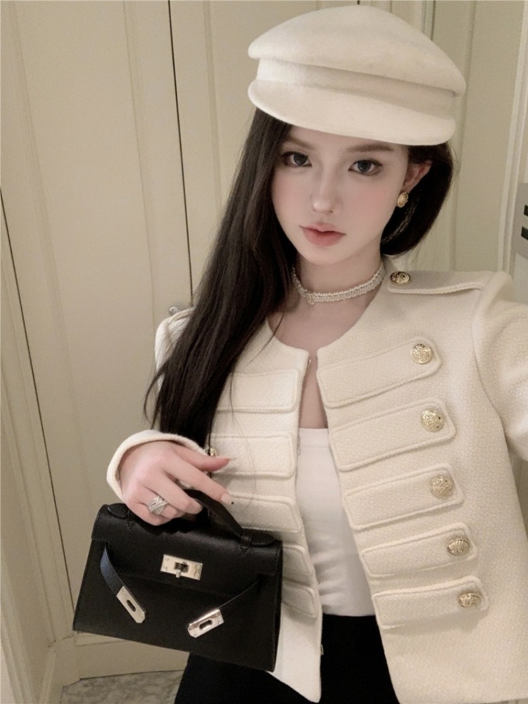 Shoulder pads chanelstyle refinement jacket for women