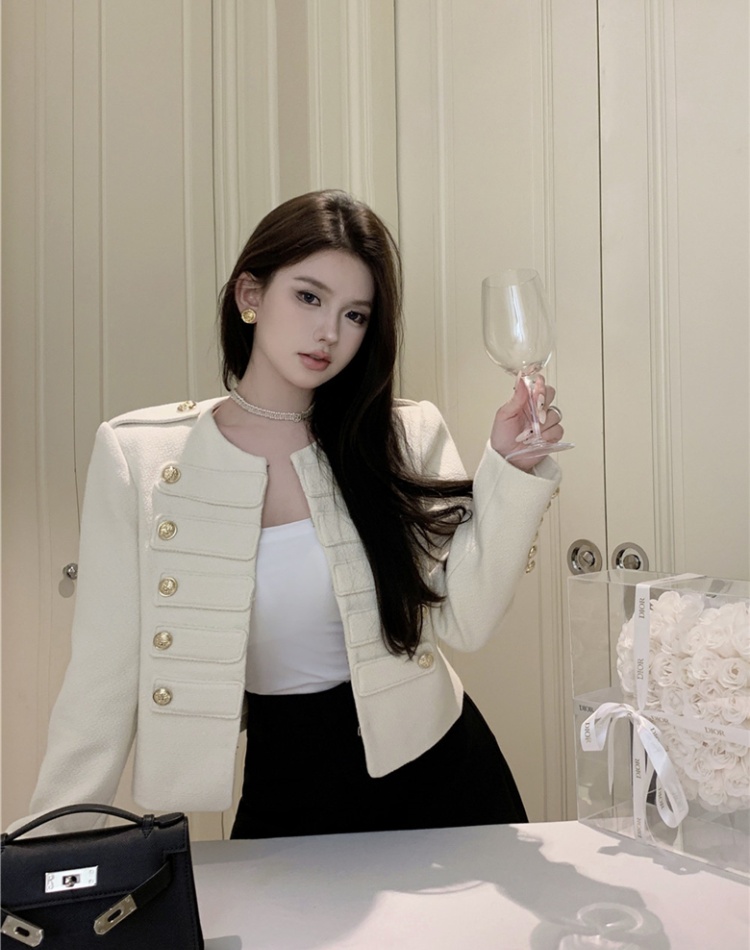 Shoulder pads chanelstyle refinement jacket for women