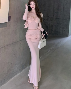 Sexy sunscreen skirt mermaid cardigan 3pcs set for women