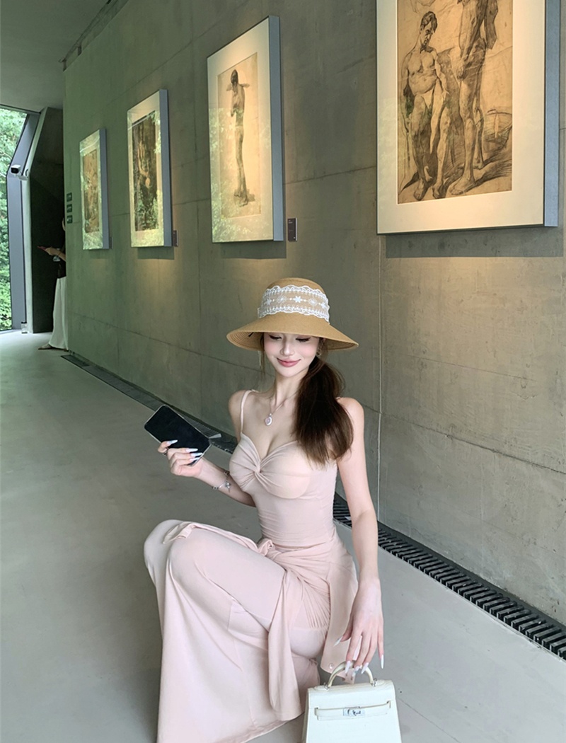 Sexy sunscreen skirt mermaid cardigan 3pcs set for women