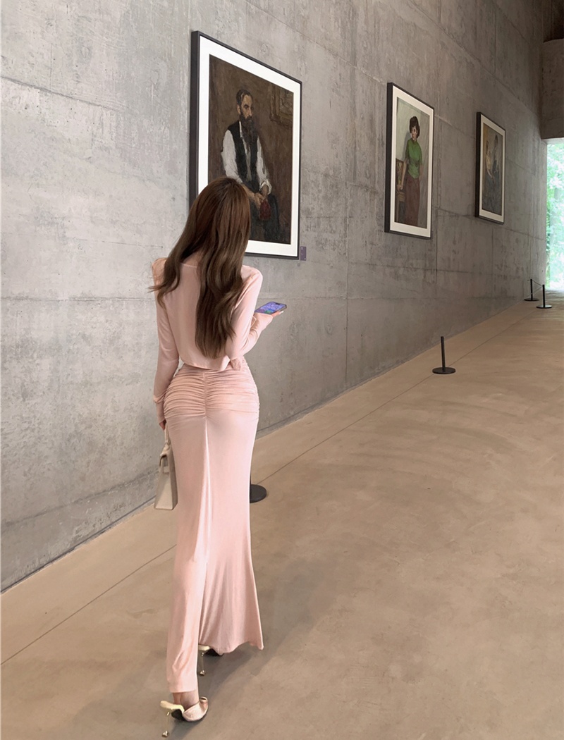 Sexy sunscreen skirt mermaid cardigan 3pcs set for women