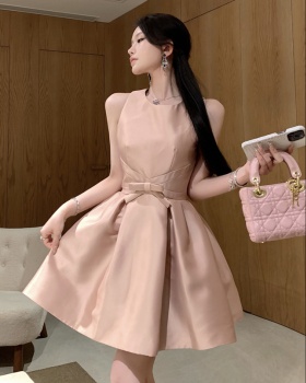 Slim bow retro Sexy underwear pinched waist sexy dress