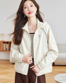 Western style pink show young tops short loose jacket for women