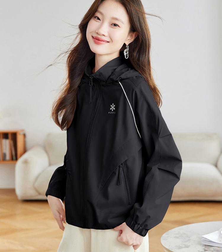 Western style pink show young tops short loose jacket for women