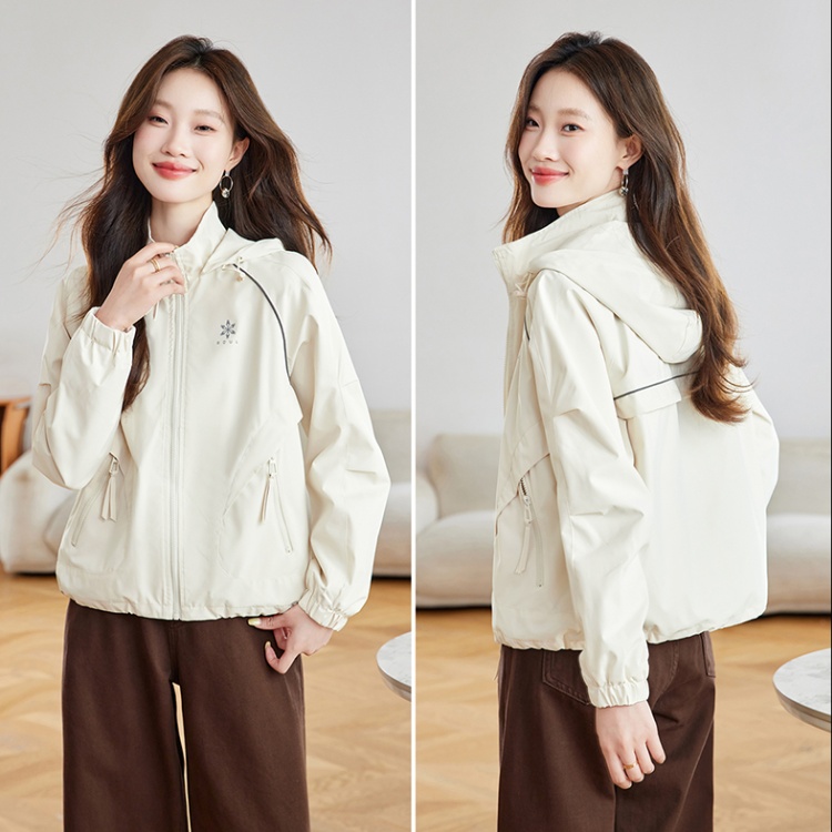 Western style pink show young tops short loose jacket for women