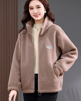 Spring and autumn fleece jacket plus velvet hoodie