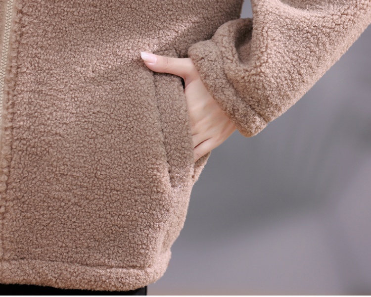 Spring and autumn fleece jacket plus velvet hoodie