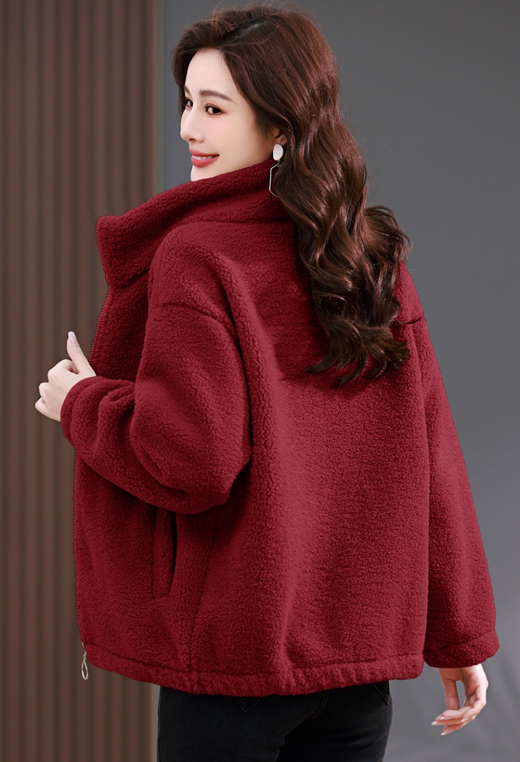 Spring and autumn fleece jacket plus velvet hoodie