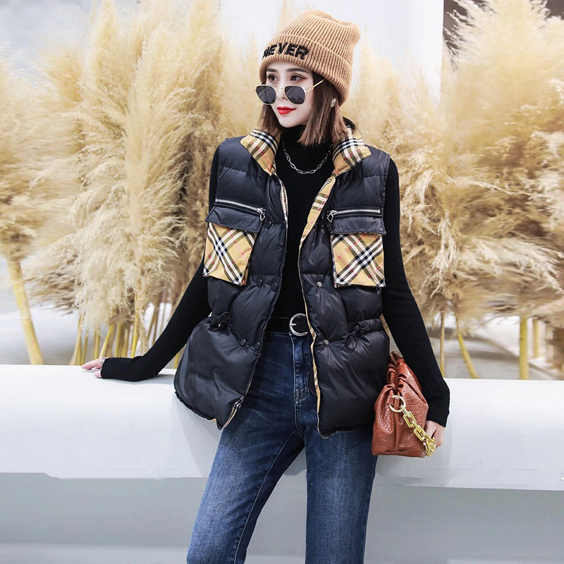 Fashion down coat duck down Western style waistcoat for women