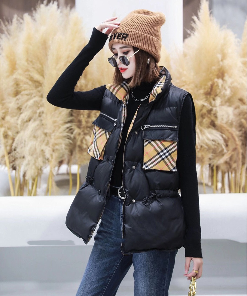 Fashion down coat duck down Western style waistcoat for women