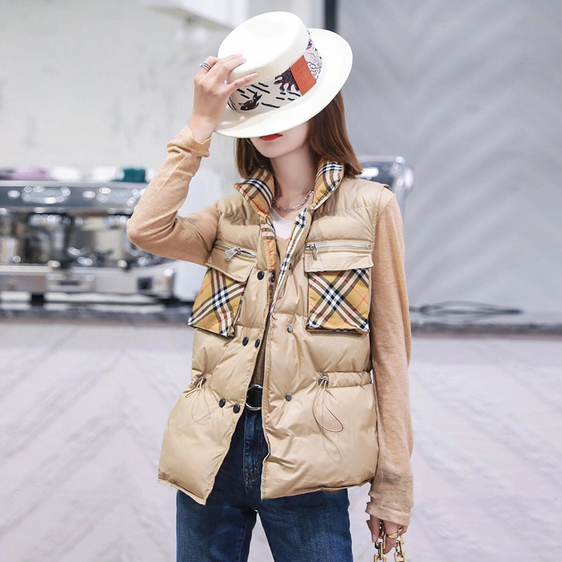 Fashion down coat duck down Western style waistcoat for women